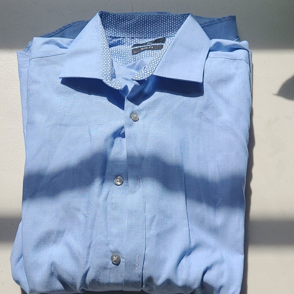 Blue button up - Picture 1 of 3